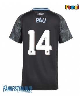 Aston Villa Pau Torres #14 Tricou Fotbal Replică 2025-26 Femei Deplasare